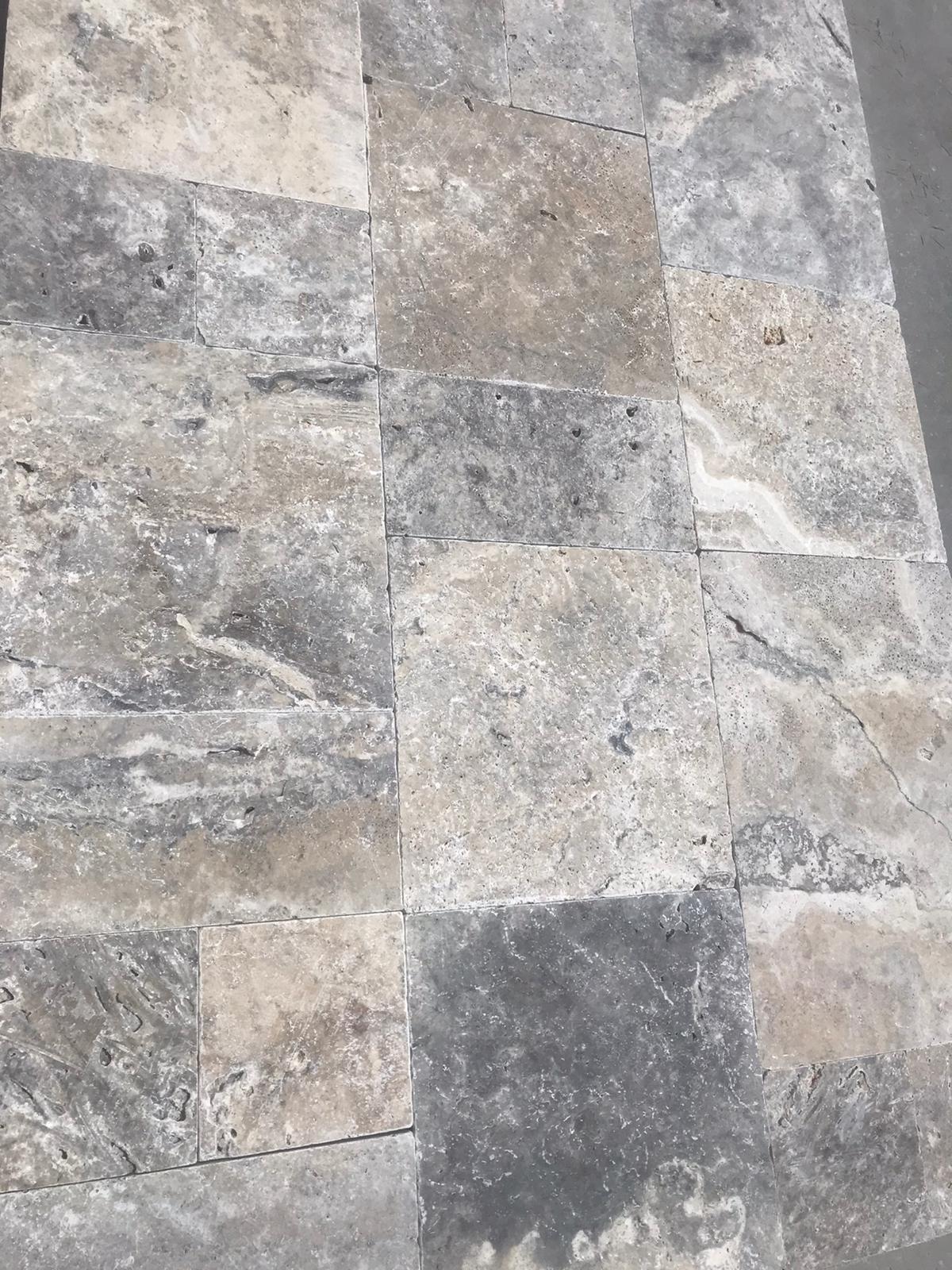 Silver Travertine Pavers